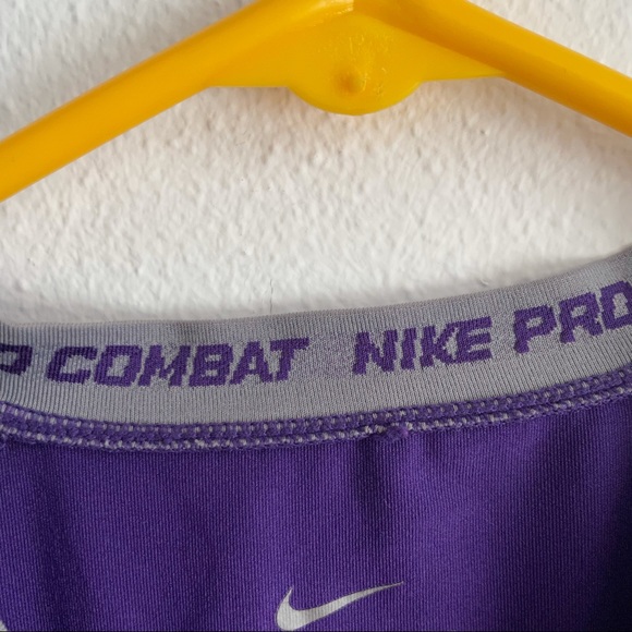 Nike Pro Combat Dri-Fit Fitted V-Neck Tee T-Shirt Size Small - Picture 3 of 6